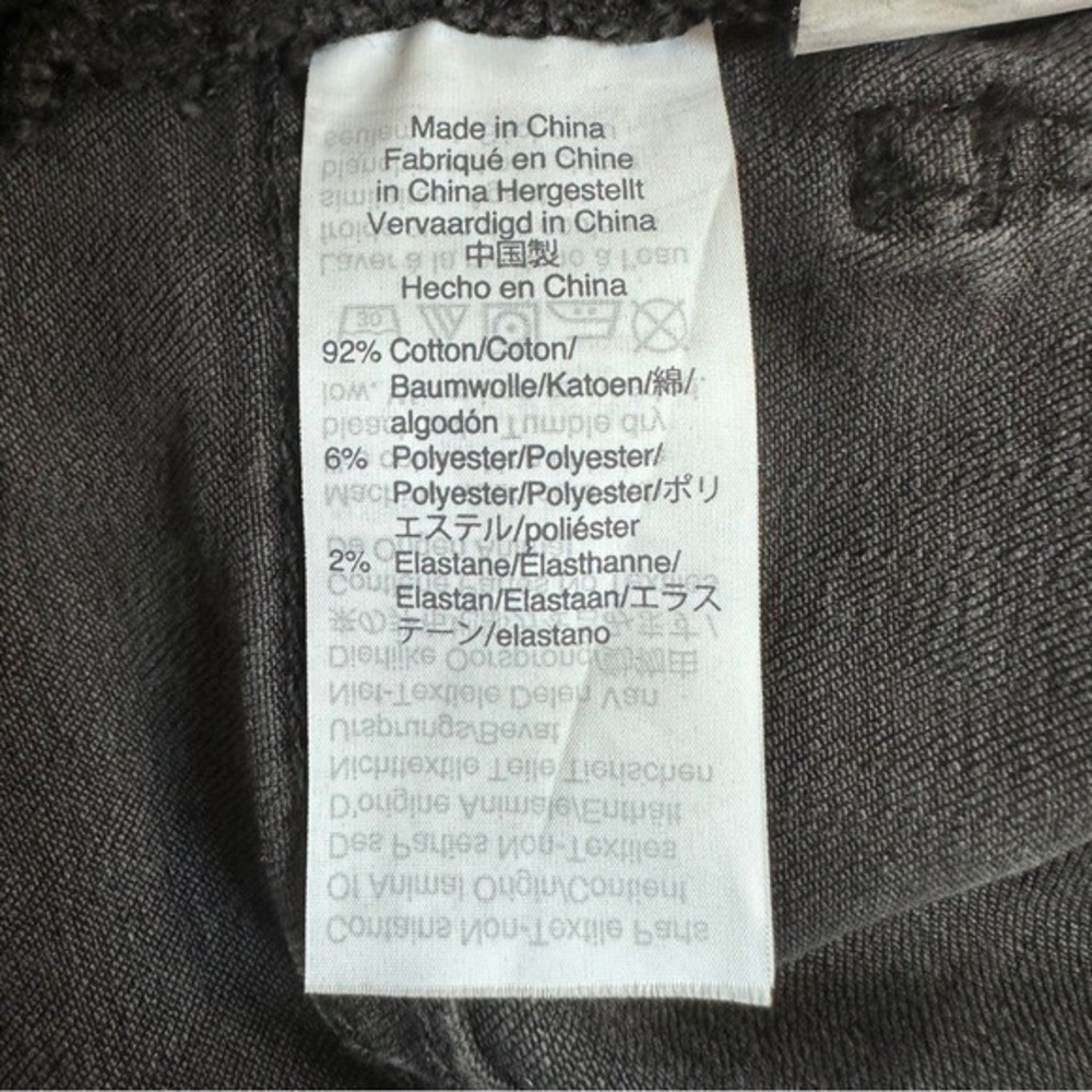 Madewell Tall Cali‎ Demi-Boot Jeans in Berkeley Black: Chewed-Hem Edition Sz 26T - Picture 7 of 7
